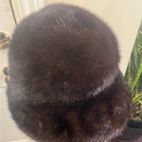 Mink Custom Fedora Buckle Style Elegant Brown Fur Hat, a great accessory